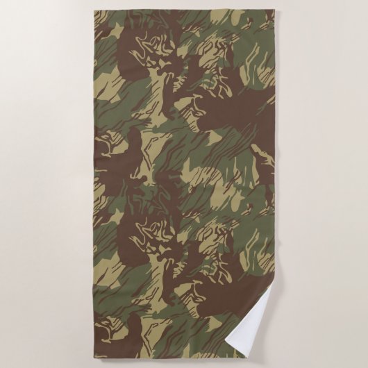 serviette de plage CAMO de brosse Rhodesian (Devant)