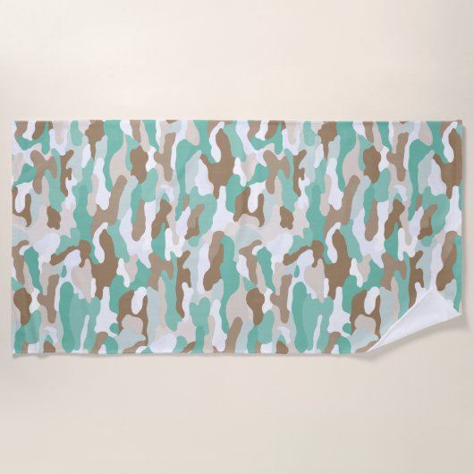 Serviette De Plage Camouflage côtier (Devant)