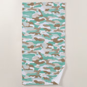 Serviette De Plage Camouflage côtier (Devant)