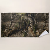 Serviette De Plage Camouflage d'arbre réel (Devant)