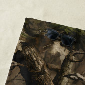 Serviette De Plage Camouflage d'arbre réel (En situation)