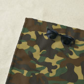 Serviette De Plage Camouflage de forêt (En situation)