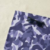 Serviette De Plage Camouflage de la marine violette (En situation)