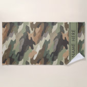 Serviette de plage camouflage de style militaire p (Devant)