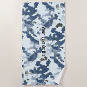 Serviette De Plage Camouflage d'hiver (Devant)