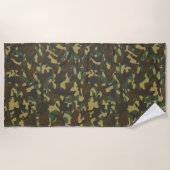 Serviette De Plage Camouflage forestier (Devant)