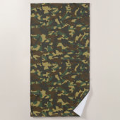 Serviette De Plage Camouflage forestier (Devant)