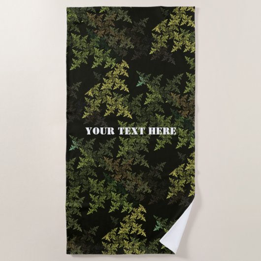 Serviette De Plage Camouflage fractal (Devant)