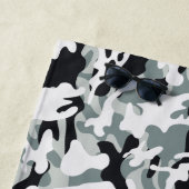 Serviette De Plage Camouflage Poussière de Neige (En situation)