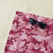 Serviette De Plage Camouflage rose (En situation)