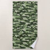Serviette De Plage Camouflage vert (Devant)