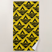 Serviette De Plage Camp de naturistes (Devant)