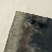 Serviette De Plage Campagne d'herbe d'automne de la vache de haute-te (En situation)