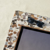 Serviette De Plage Camping à Sunset Pebble (En situation)