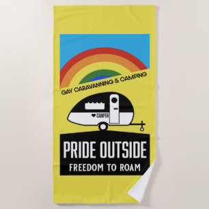 Serviette De Plage Camping de caravane gay