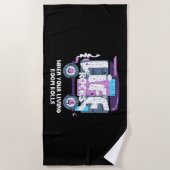 Serviette De Plage Camping - La vie est géniale (Devant)