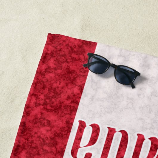 Serviette De Plage Canada, rideau de douche drapeau (En situation)