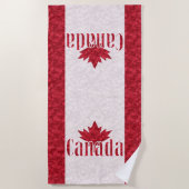 Serviette De Plage Canada, rideau de douche drapeau (Devant)