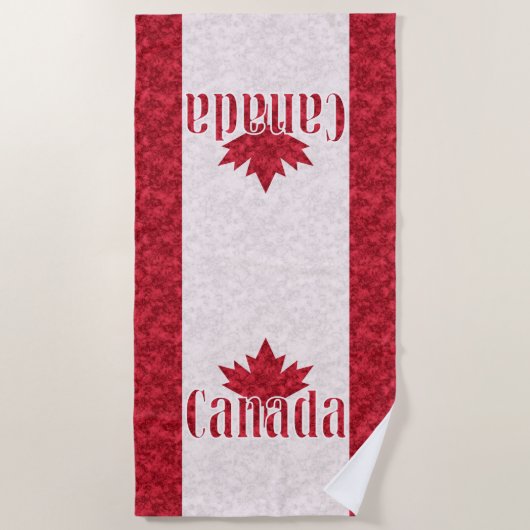 Serviette De Plage Canada, rideau de douche drapeau (Devant)