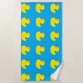 Serviette de plage Canard en caoutchouc (Devant)