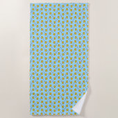 Serviette de plage canard jaune (Devant)