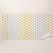 Serviette De Plage Canard jaune mignon (Devant)