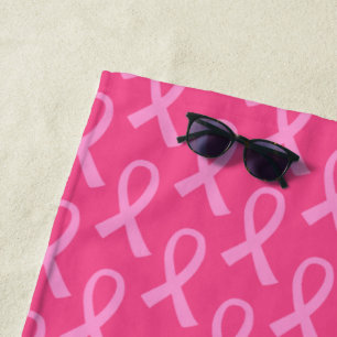 Serviette De Plage Cancer du sein Motif de ruban rose