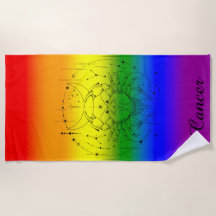 Cancer Zodiac Fierté LGBTQ Design d'astrologie arc