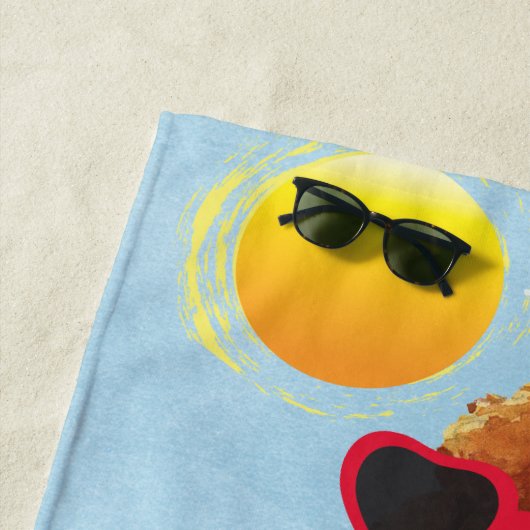 Serviette De Plage Canicule d'été (En situation)