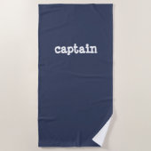 Serviette De Plage capitaine (Devant)