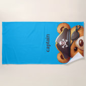 Serviette De Plage Capitaine Bear (Devant)