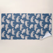 Serviette De Plage Capybara mignon (Devant)