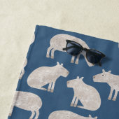 Serviette De Plage Capybara mignon (En situation)