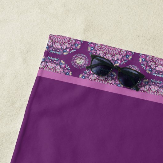 Serviette De Plage Cardinal Red Rosace (En situation)