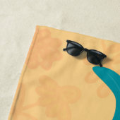 Serviette De Plage Caricature amusante du coq à rames (En situation)