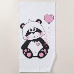 Serviette De Plage Caricature de Baby Panda