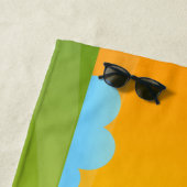 Serviette De Plage Caricature de chèvre billy joyeux (En situation)