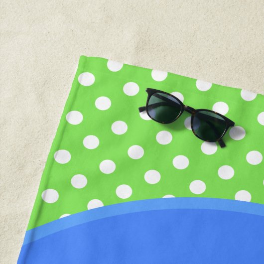 Serviette De Plage Caricature de grenouille verte mignonne (En situation)