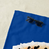 Serviette De Plage Caricature de poisson tropical guppy très chic (En situation)