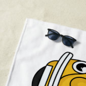 Serviette De Plage Caricature de voiture classique (En situation)