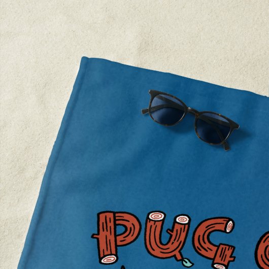 Serviette De Plage Carlin Camp 2024 Beach Towel (En situation)