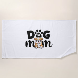 Serviette De Plage Carlin Chien Chien Chien Mère Amoureux des chiens