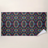 Serviette De Plage Carnaval Arc-en-ciel (Devant)