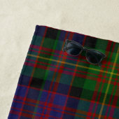 Serviette De Plage Carnegie Clan Tartan Plaid Monogram Beach Towne (En situation)