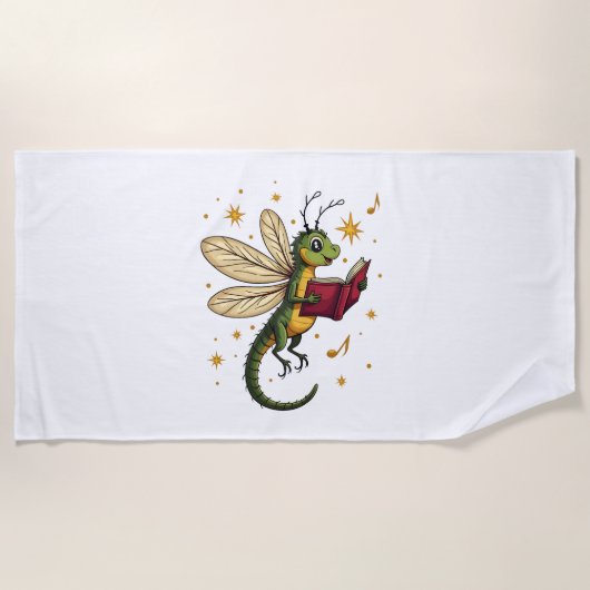Serviette De Plage Caroling Dragonfly (Devant)