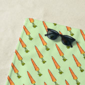 Serviette De Plage Carotte (En situation)