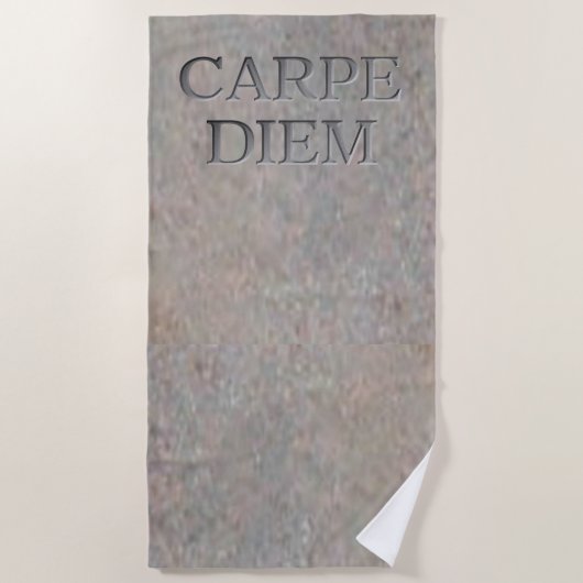 Serviette de plage Carpe Diem Stone (Devant)