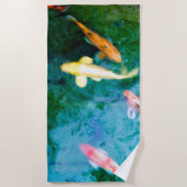 Serviette De Plage Carpe Koï (Devant)