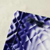 Serviette De Plage Carré dimensionnel - Navy-JS (En situation)