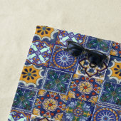 Serviette De Plage Carreaux Talavera mexicains (En situation)